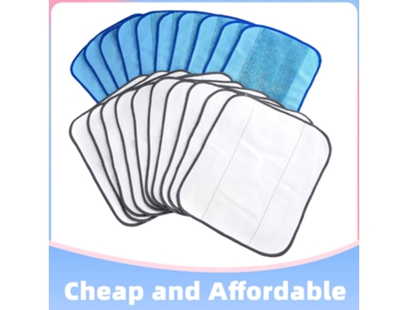 Almohadillas de tela para fregar en seco y húmedo, rentables, para Irobot Braava 380 380T, accesorios de Robot aspirador para limpieza de suelo