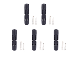 Conector De Husillo Fotovoltaico Para Panel Solar, Cable Terminal De 15a, 20a Y 30a (5 Unidades)