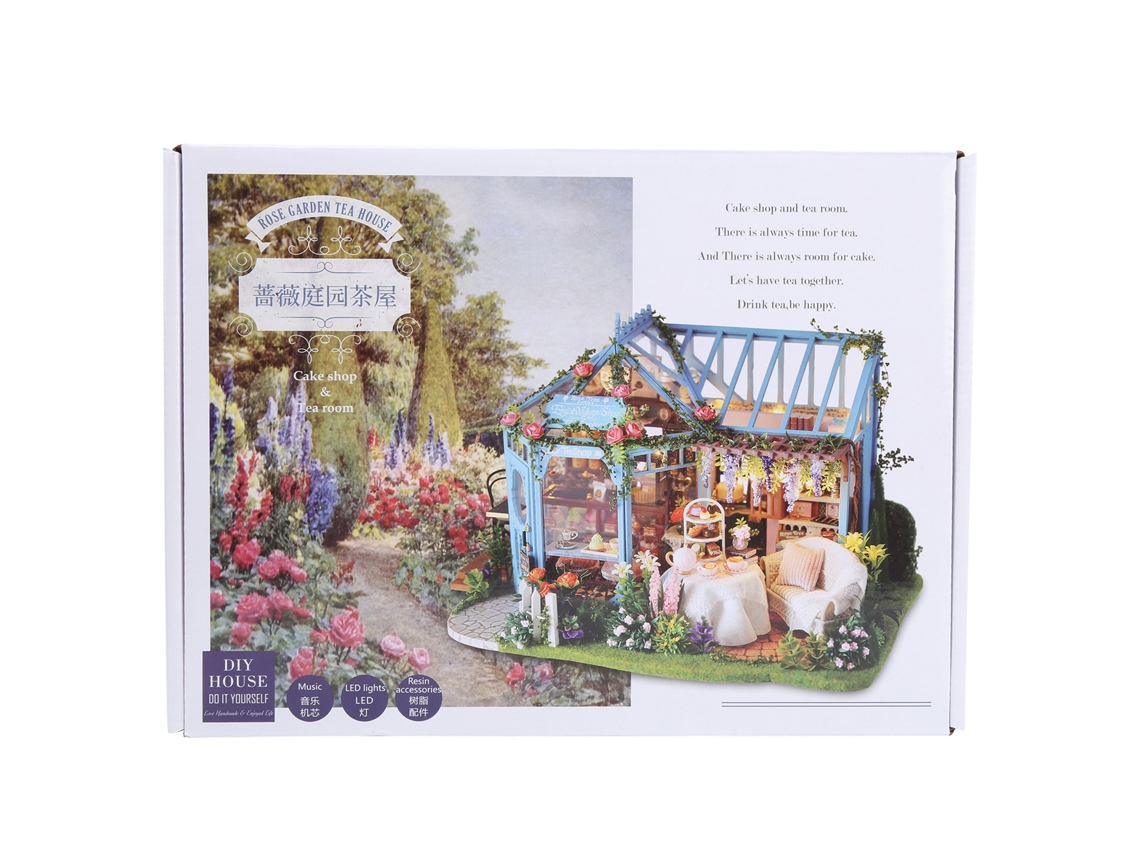 Ats-casa De Muñecas De Madera Diy Miniatsura Kit Para Armar Coleccionar Regalo Decoración Hogar