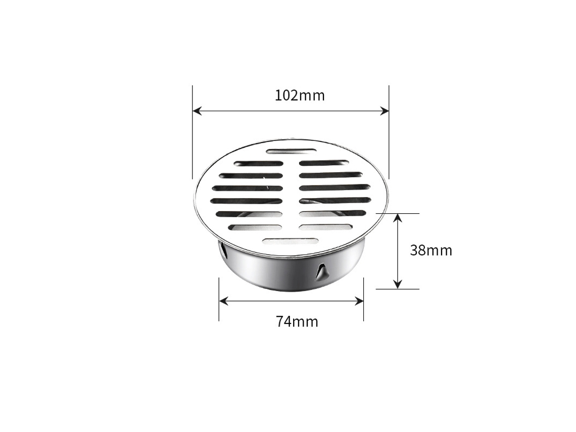 Tubo De Escoamento Do Telhado De Aço Inoxidável 304 – Embutido Reforçado, Design Anti-obstrução