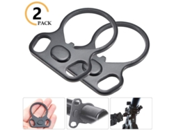2 Adaptadores De Cable Para Pistola, Placa De Extremo Para Correa Con Doble Lazo, Accesorios De Hierro Negro De Alta Resistencia Para Armas.