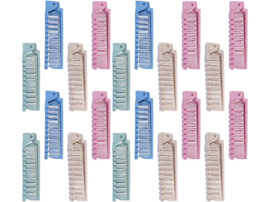 Juego De 20 Peines De Plástico Plegables Para El Cabello Para Mujeres Y Hombres.