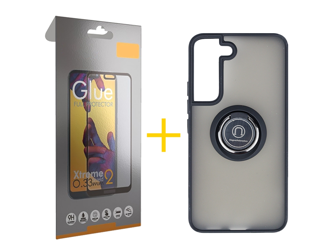 Conjunto de Protector de Pantalla Templado Full Gel Bumper para Samsung Galaxy S24 SKYHE Vidrio Templado (1un)