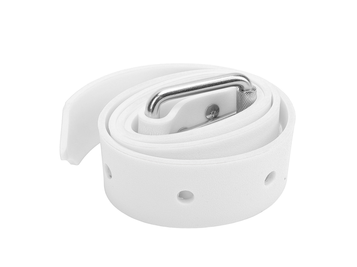 Danu2026-cinturón De Pesas Ajustable De Silicona Para Buceo Libre, Scuba Y Spearfishing Con Hebilla De Liberación Rápida Blanco