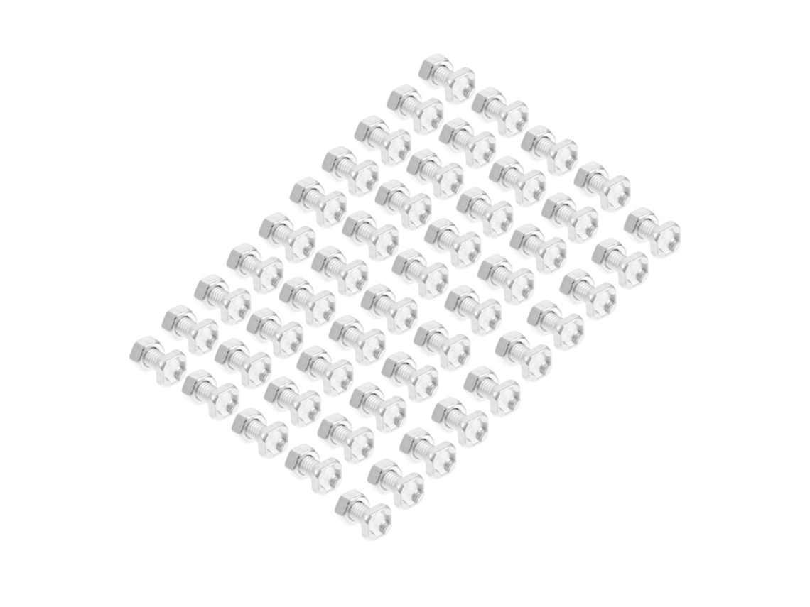 Juego de 100 tornillos y tuercas de aluminio, kit de reparación, duradero