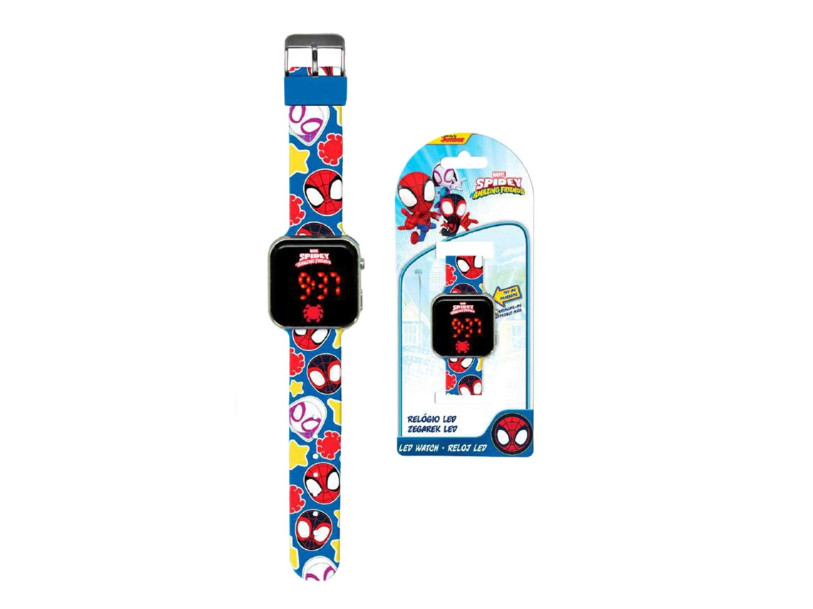 Reloj De Pulso Digital Led Marvel Spidey Spf4018