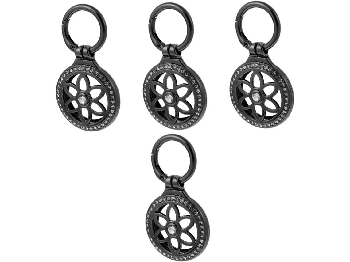 Juego De 4 Estuches De Metal Ligeros Y Duraderos Para Llaveros De Mascotas.
