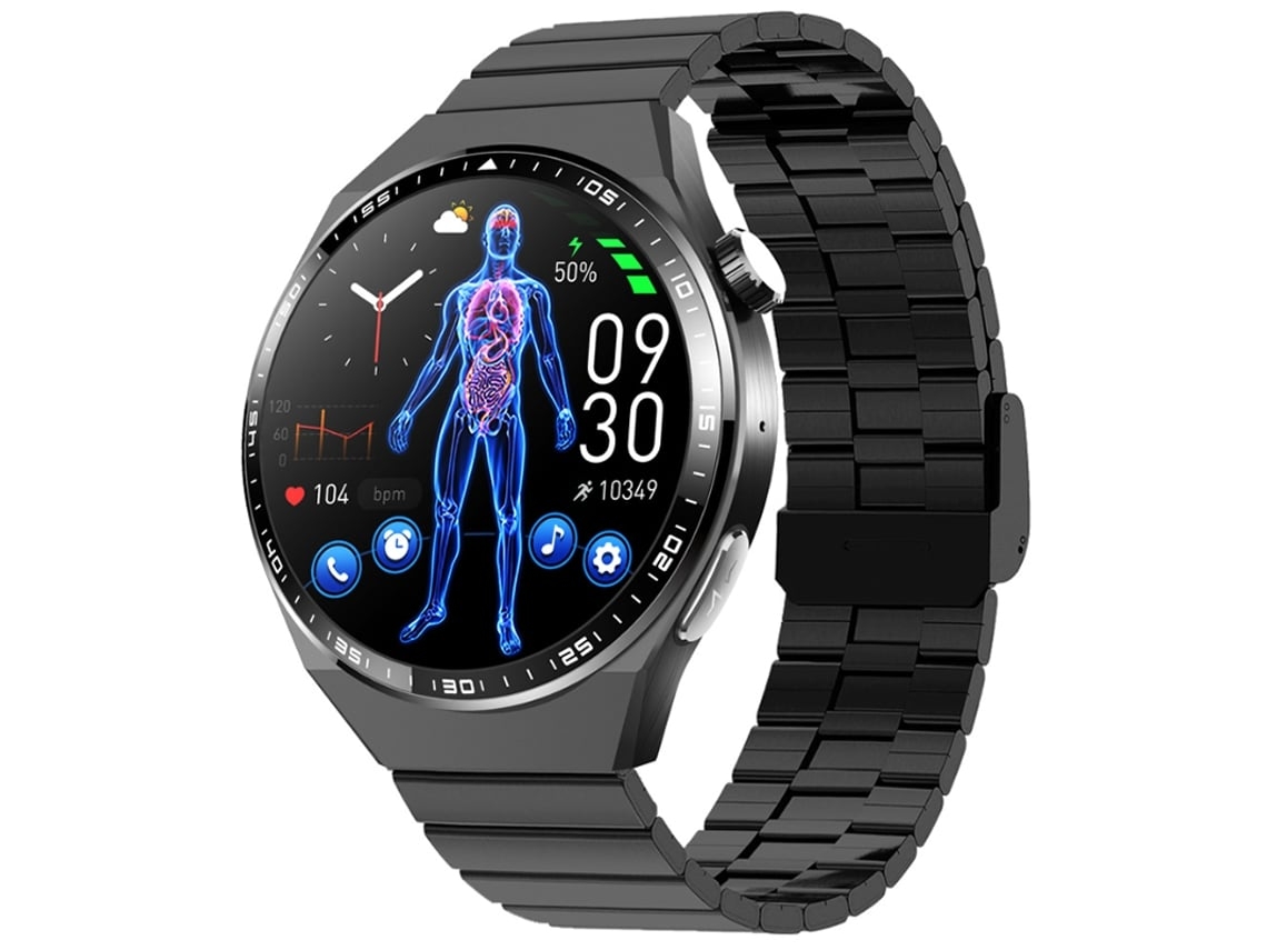 Reloj Inteligente con Llamada Bluetooth Monitoreo de Azúcar en Sangre No Invasivo Alerta Ecg Sos Contador de Pasos y Seguimiento Deportivo YEMAESRE