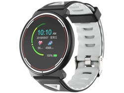 Reloj inteligente Android iOS con monitor de actividad física, presión arterial, frecuencia cardíaca, IP68, resistente al agua, contador de calorías, Bluetooth, Bestvite (gris)