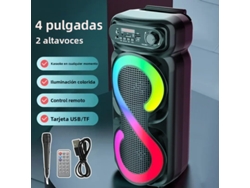 Altavoces Duales De 4 Pulgadas, Bluetooth Integrado