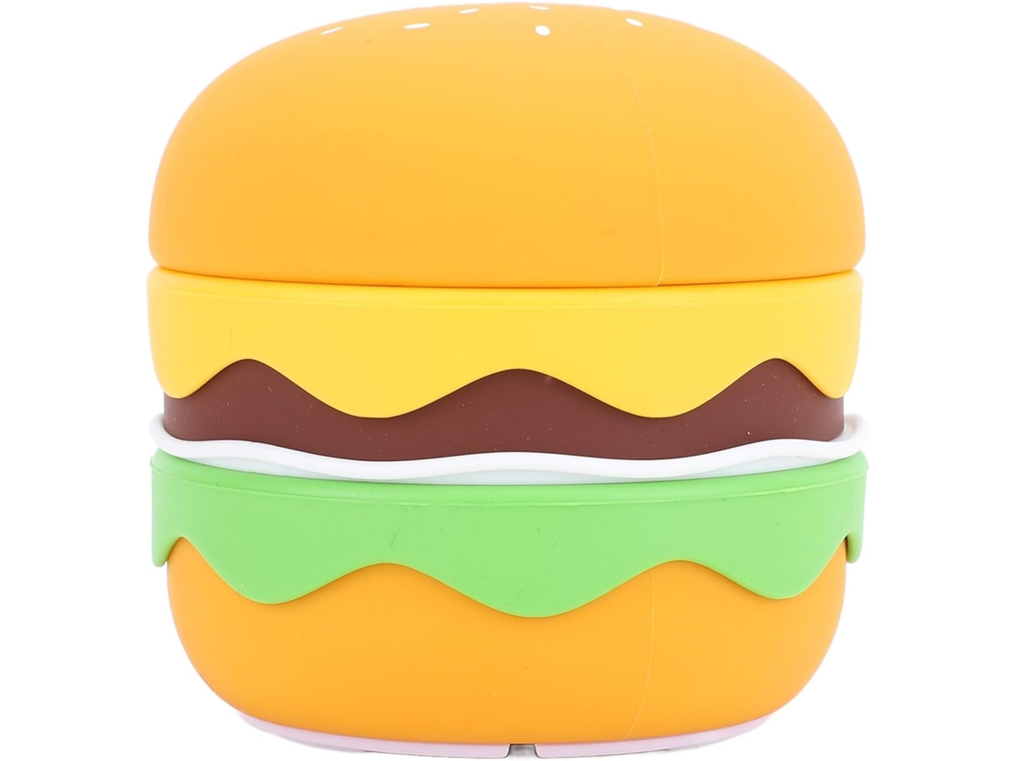 Luminária Noturna De Hambúrguer De Silicone, Macia E Flexível, Ideal Para Quarto Infantil.