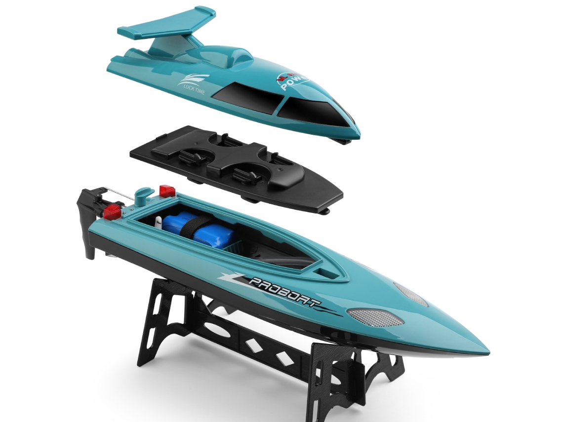 Una Batería wltoys Wl911-a Rtr Barco Rc 2.4g Alta Velocidad, Autoenderezable, Resistente Al Agua, Barco Carreras, Modelos Vehículos Juguete