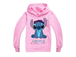 Sudadera Con Capucha Para Niños Niñas Stitch Cute Manga Larga 7-14 Años Rosa 9-10 Años Rosa