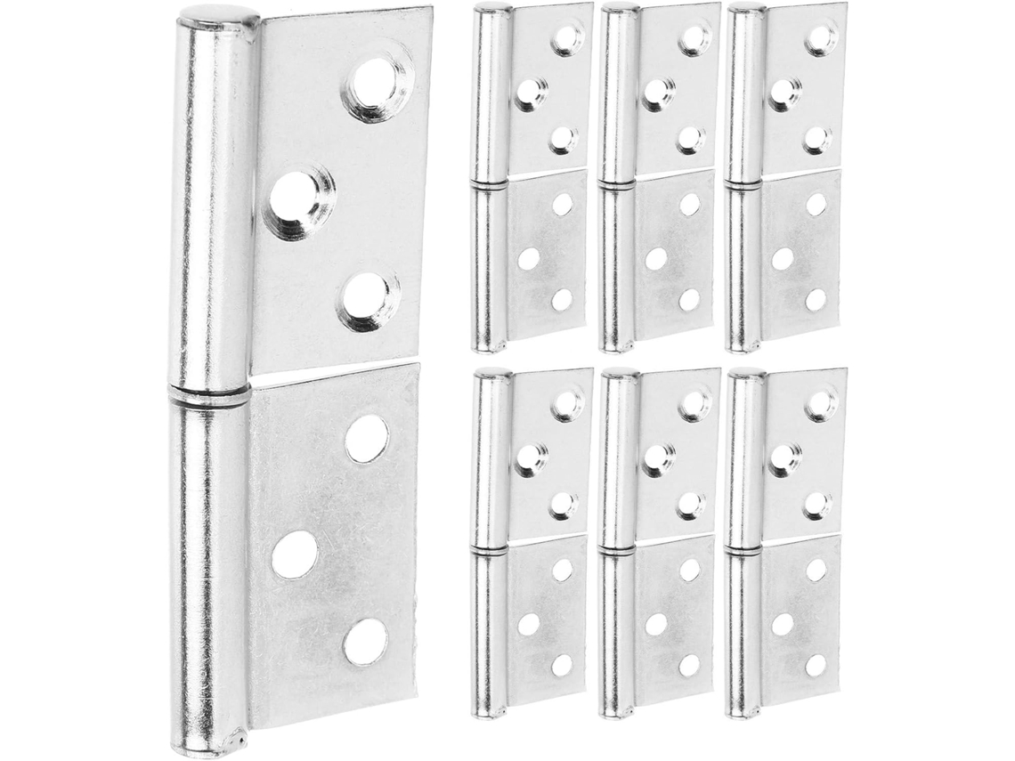 Juego De 12 Puertas De Acero Inoxidable Con Bisagras Desmontables En Color Plata, Diseño Especial.
