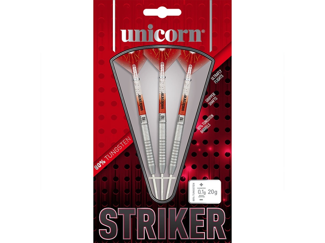 Dardos de Tungstênio Striker 80% Vermelho 22 Gunicorn