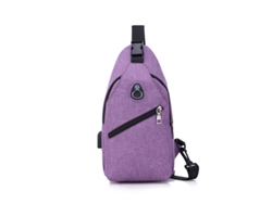 (Morado) Bolso de pecho, bolso informal, mochila para actividades al aire libre, bolso de hombro/bandolera