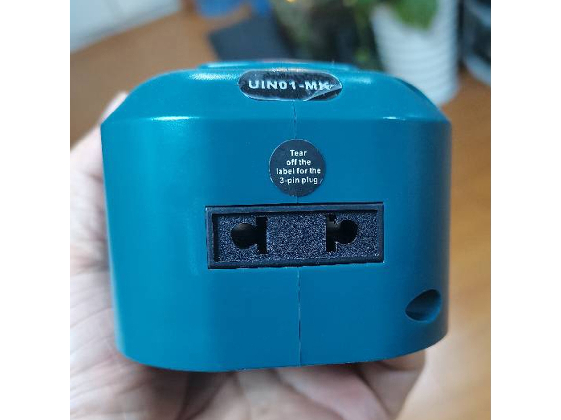 Inversor De Batería De Litio De 18 V Para Herramientas Eléctricas Con Doble Puerto Usb, Luz Led Y Múltiples Protecciones.
