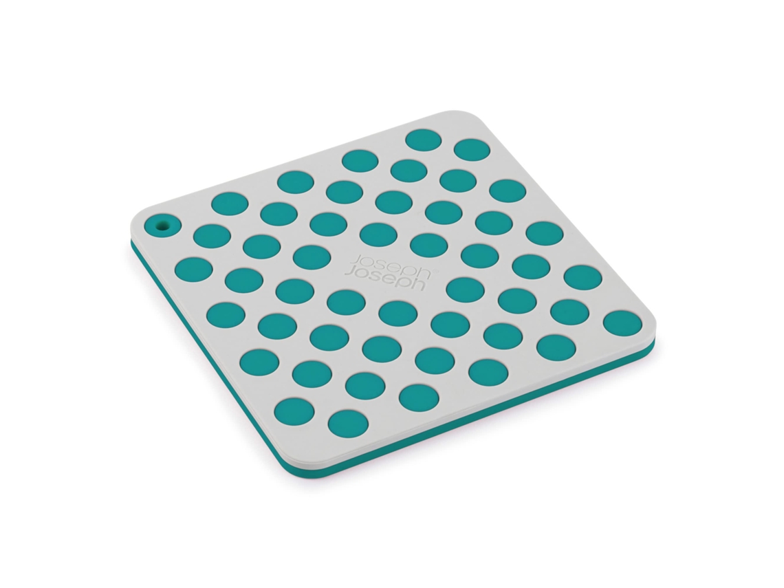 Juego de 2 manteles individuales apilables de silicona Joseph Joseph Duo Spot On Design con relieve. Resistentes al calor hasta 220 °C. Aptos para lavavajillas.