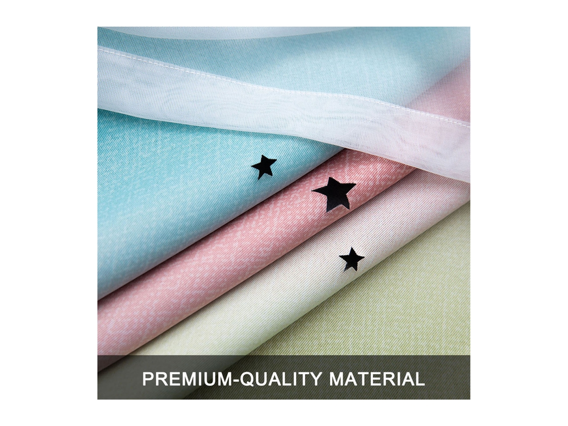 Cortinas de estrellas (persianas opacas de doble capa)