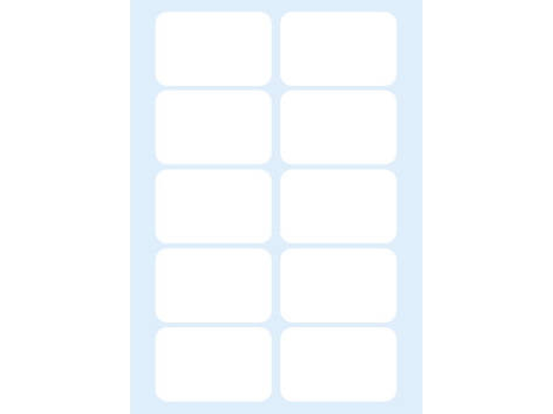 Etiqueta MARKIN Blanco (8.3 x 5.3 cm)