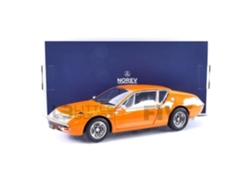 Coche de colección en miniatura Norev 1/18 Alpine A310 1600 Vf 1974 Acrópolis naranja 185402
