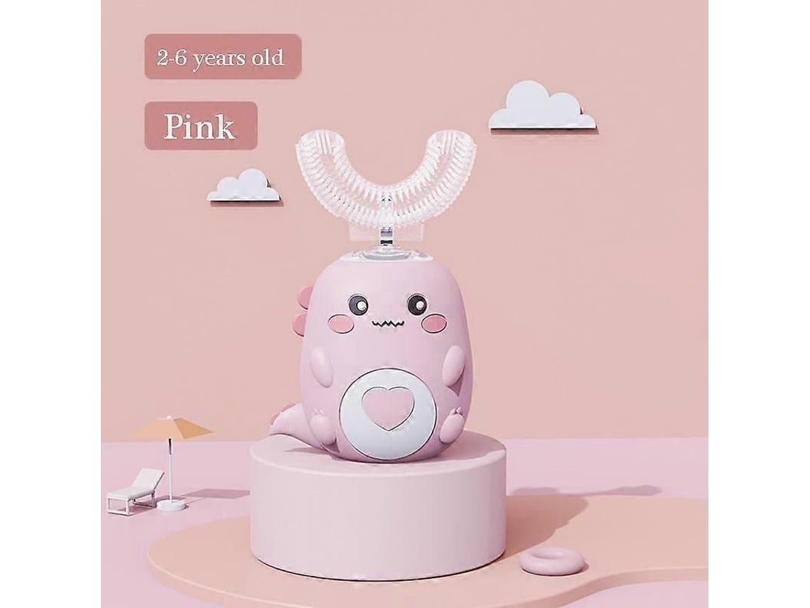 Escova De Dentes Elétrica Em Formato De U Para Crianças, 360 Graus, Inteligente, Dos Desenhos Animados, Escova De Dentes Para Crianças, Automátic