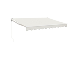 Maison Exclusive - Toldo Retráctil Aluminio Y Tela Color Crema 3,5x2,5 M