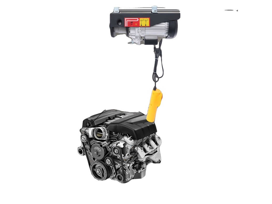 Cabrestante eléctrico de 1050 W, 500 kg, cable de 18 m, 32,8 pies/min, seguridad incluida, OEM