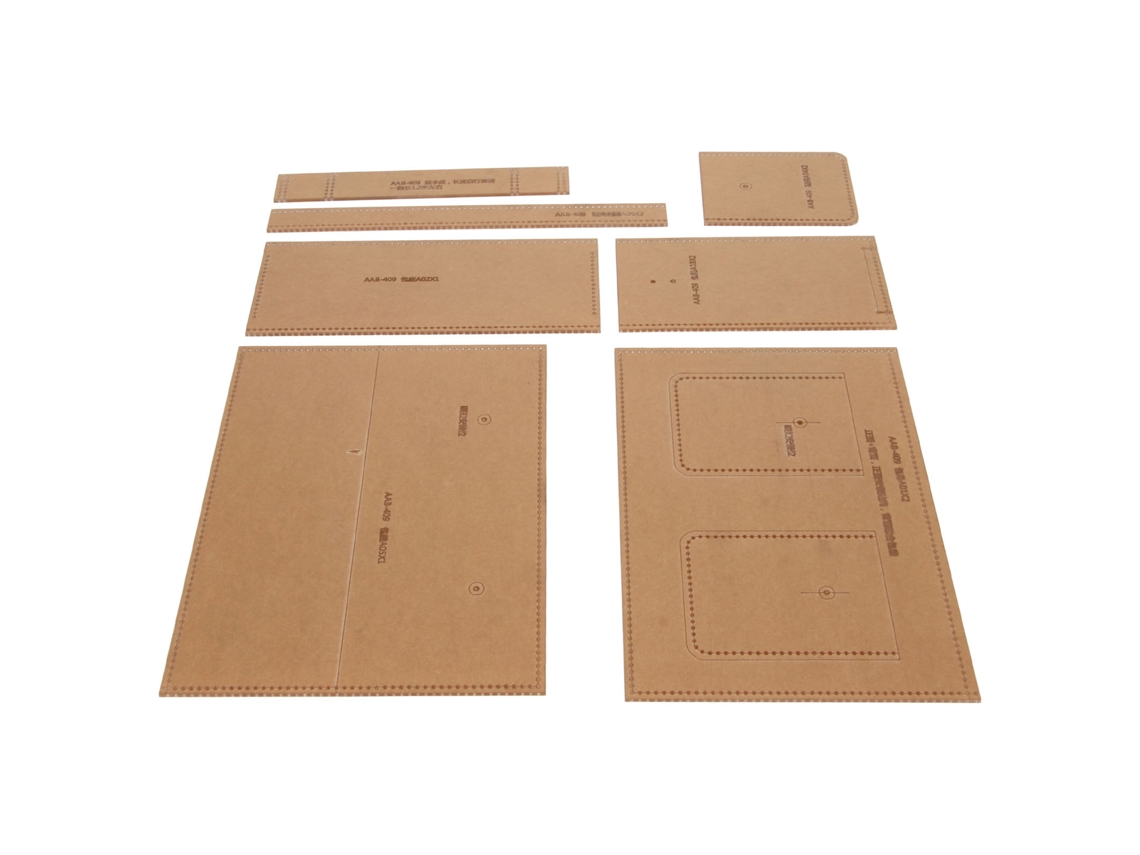 Molde Acrílico De 7 Piezas Para Bolso De Hombro, Patrones De Corte Precisos Para Cuero, Bricolaje Profesional.