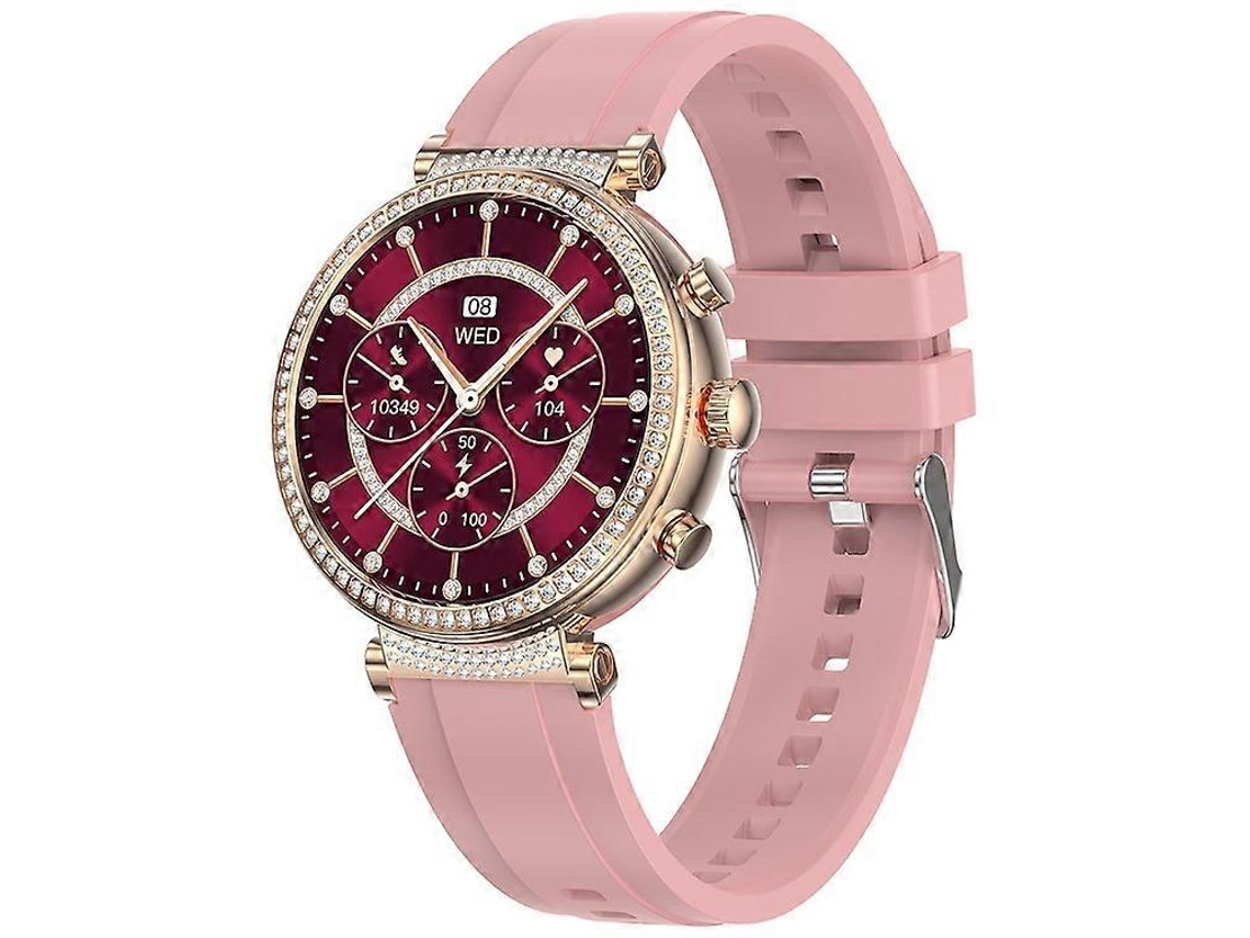 Reloj inteligente TK28 para mujer, con ECG, Bluetooth, llamadas, control de temperatura y correa de silicona para bicicleta eléctrica (certificación CE)