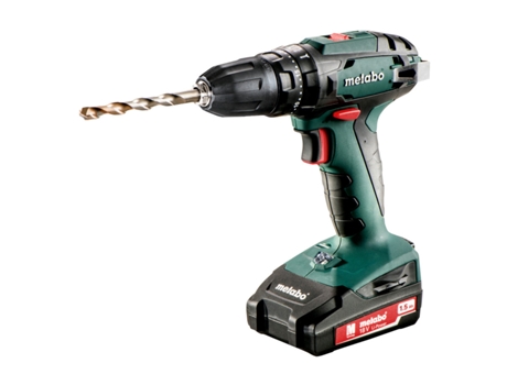 METABO SB 18 Taladro atornillador de percusión de batería/18V 2x Ion de litio; Cargador SC 60 Plus; Maletín profesional