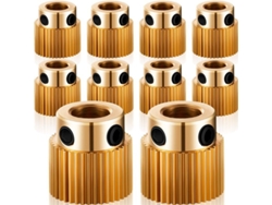 Rueda Extrusora, Piezas Para Impresora 3d, Engranaje De Latón De 40 Dientes, Compatible Con Cr-10 Ender 3 (10)
