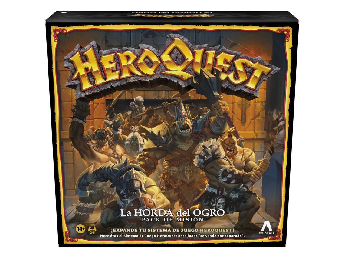 AVALON HILL HeroQuest Pack de Misión La Horda del Ogro-Versión en español - Juego de mesa - AVALON HILL - 14 Años