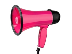 Megáfono portátil para guía turístico, color rosa y rojo Chaberlu