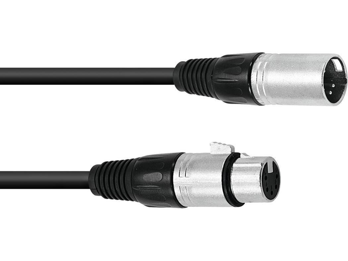 Cable XLR OMNITRONIC 5pin 1m bk