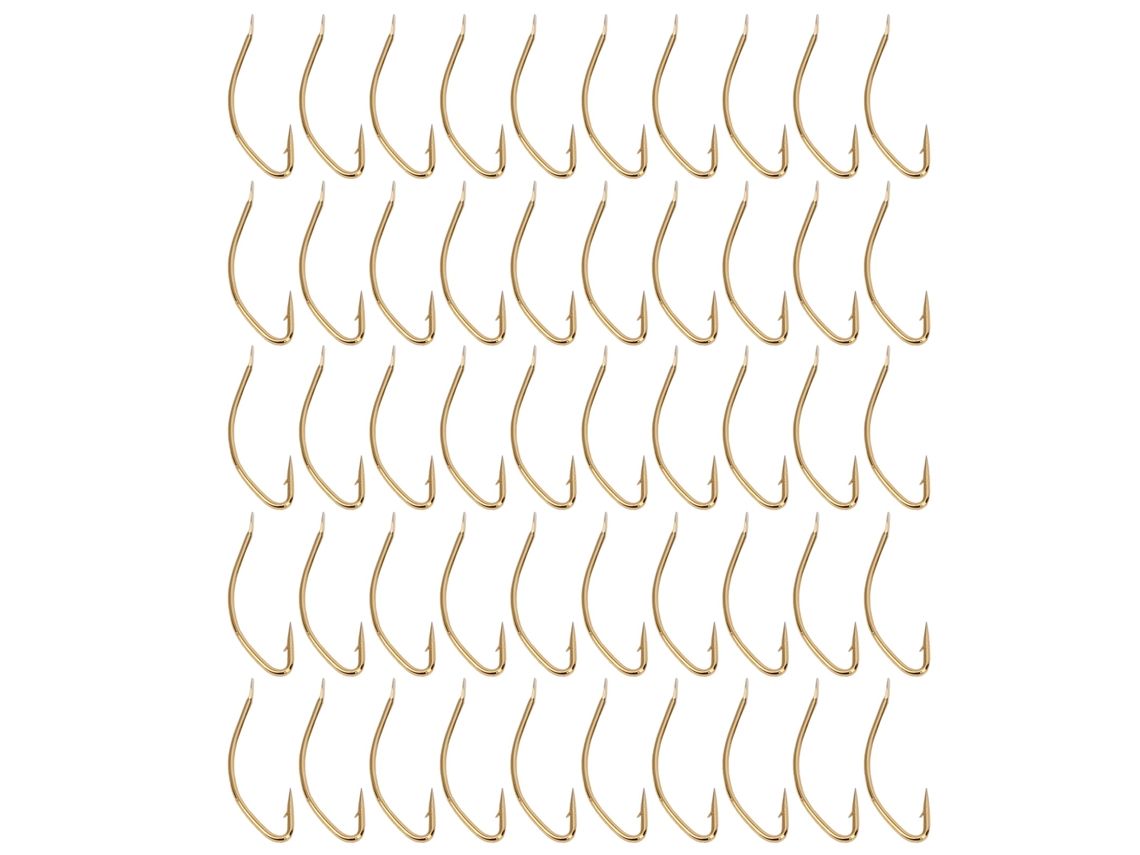 5 Anzuelos De Pesca De Acero Al Carbono Duraderos Con Barba Afilada Herramienta Compacta De Pesca