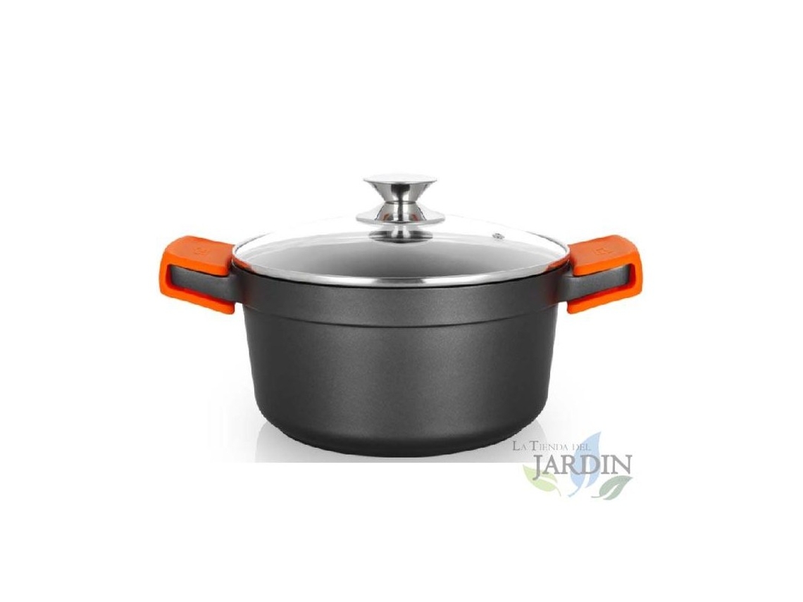Cacerola Honda De Aluminio Fundido ORBEGOZO Full Induction Ø 24Cm.