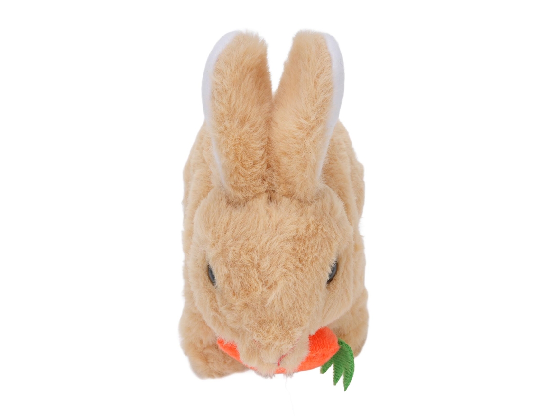 Conejo De Peluche Eléctrico Realista Con Saltos Y Sonidos - Juguete Interactivo Para Padres E Hijos - Amarillo