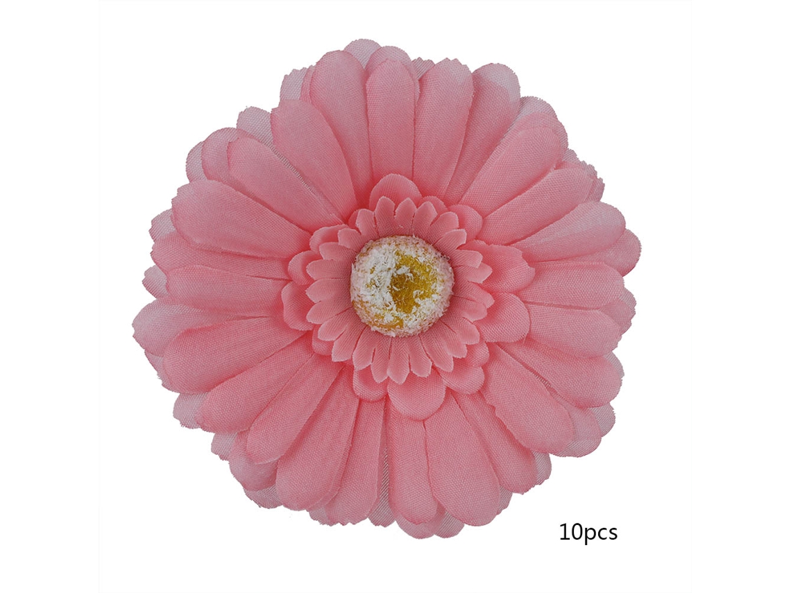 MEOIRUERY 10pcs Corona de Flores Artificial Simulada para Decoración de Fiesta y Accesorios de Fotografía (Rosa)