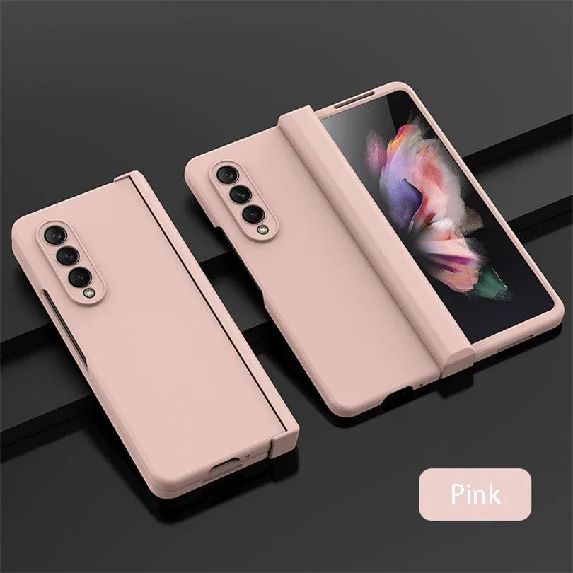 (rosa, Galaxy Z Fold7) Funda Para Teléfono De Material Pc, Compatible Con Samsung, Funda Protectora Plegable Ultrafina Con Bisagra.