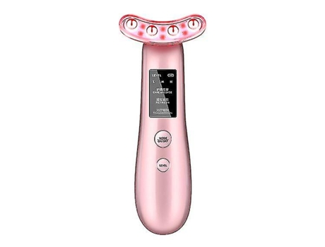 Instrumento de belleza para el cuello, eliminador de arrugas, antienvejecimiento, calentador Facial, masajeador vibratorio, reafirmante, oro rosa, ...