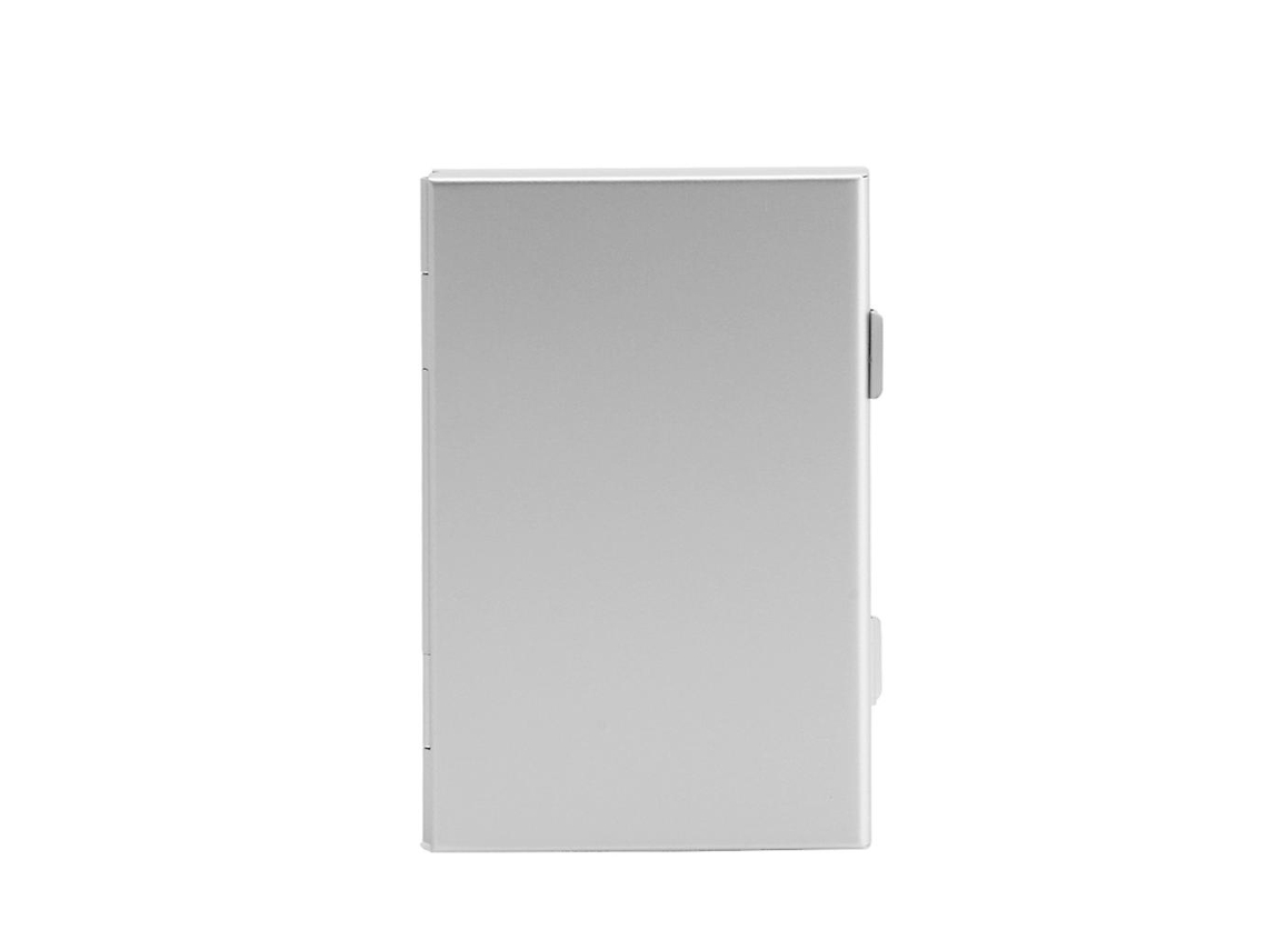 Almacenamiento de tarjeta de memoria de aluminio plateado para soporte de caja para tarjetas Micro Sd de 24 Tf ALLINLESS