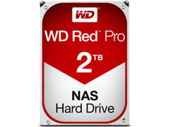 Disco HDD Interno WESTERN DIGITAL Red Pro (2 TB - SATA - 7200 RPM)