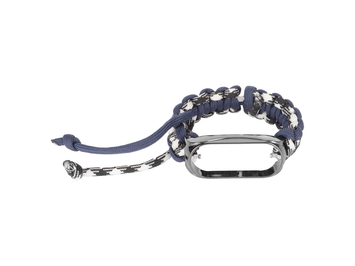 Reloj De Pulsera De Cuero Para Hombre Nary Con Correa Trenzada Para Mi Band 7