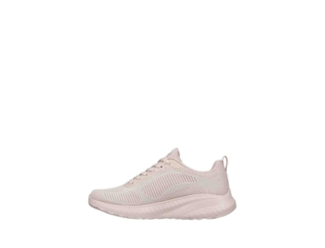 Zapatillas para Mujer SKECHERS Vegana Bobs Sport Squad Chaos Face Off (Rosa - 40)