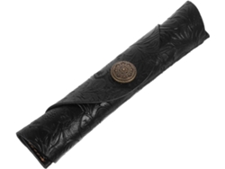 Bolígrafos enrollables japoneses, organizador de lápices portátil, estuche de cuero, protección contra caídas.
