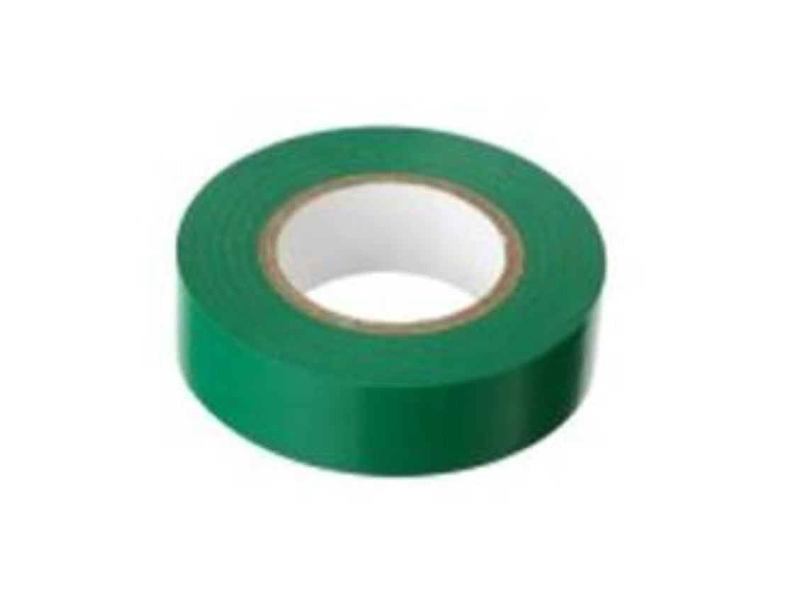 Cinta Aislante 10 Mt X19 Mm Verde Rollo (caja 10 Unidades)