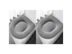 2 Fundas De Asiento De Inodoro Calefactores Lavables Universal Suaves Y Cómodos Para Baño Talla Universal