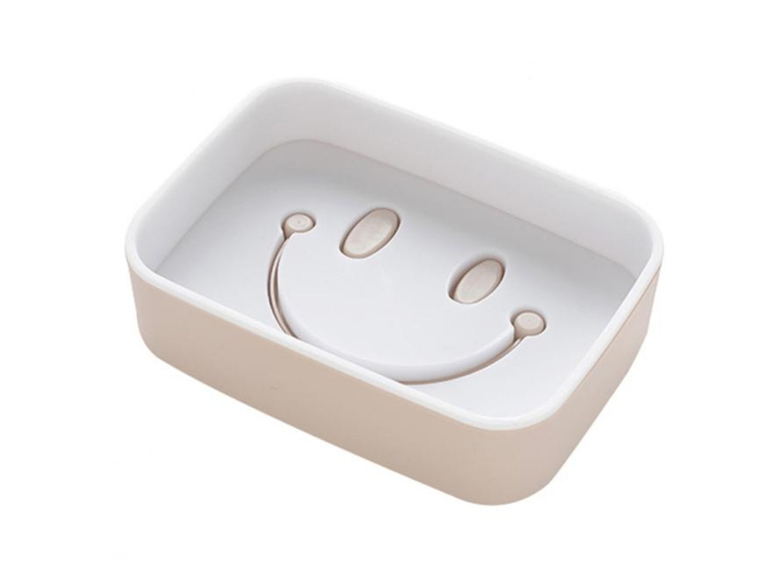 Jabonera compacta, jabonera portátil con innovador diseño de doble capa desmontable para una fácil limpieza y montaje en pared adhesivo, adecuada para baño, cocina, oficina, escuela, hogar, oficina, escuela, etc.