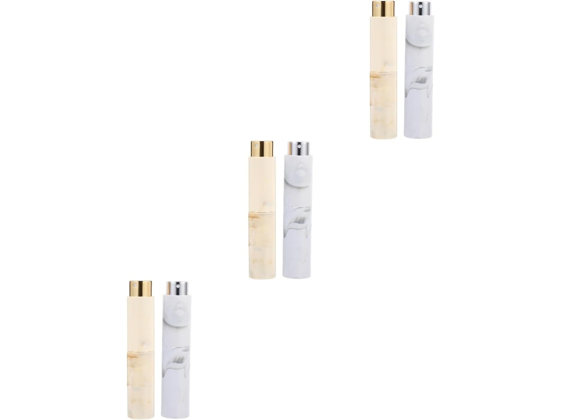 6pièces Botellas De Parfum Avec Design Rotatif Frascos Voyage Pour Cosmétiques Et Essences